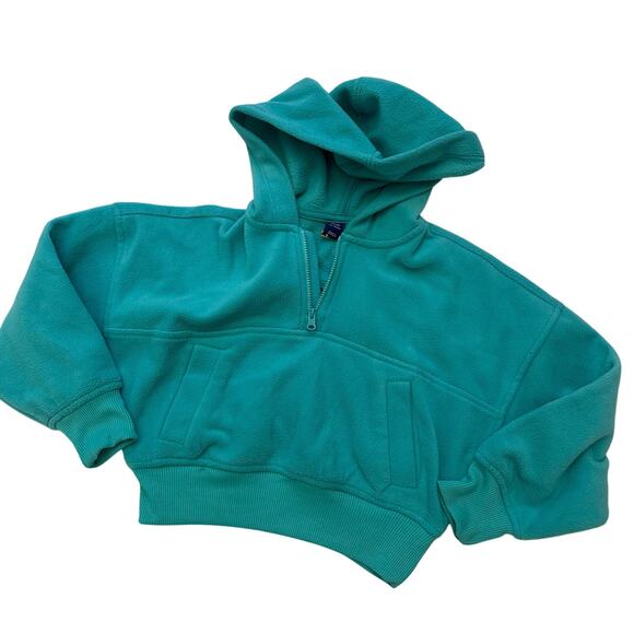 Old Navy Go Warm Cropped Hoodie sz XS (5) quarter zip - Picture 1 of 5